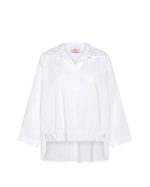 Deha White Poplin Cotton Blouse