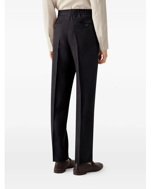 Zegna Black Tailored Trousers for men