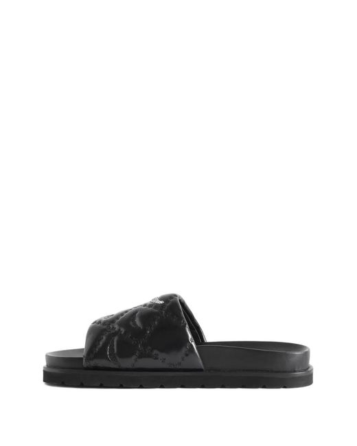 Zadig & Voltaire Black Padded Slides
