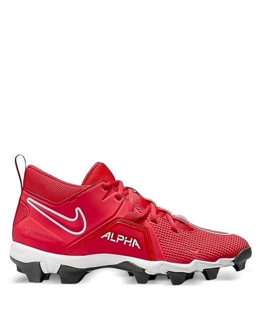 Nike Red Alpha Menace 3 Shark Soccer Shoes for men