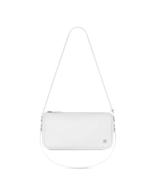 Courreges White Small Three Sixty Shoulder Bag