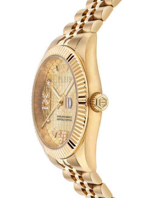 Philipp Plein Metallic Date Superlative 34Mm Watch