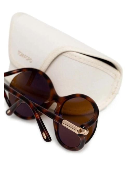 Tom Ford トータスシェル サングラス Brown