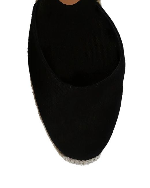 Castaner Black Carina Wedged Espadrilles