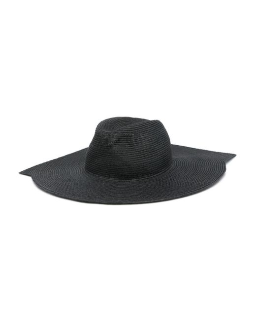 Yohji Yamamoto Black Braided Linen Hat