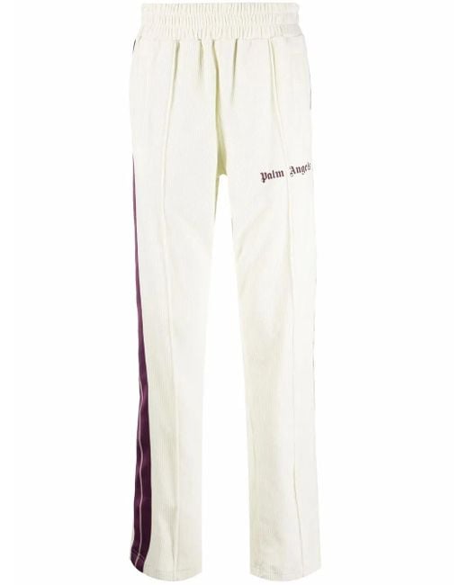 Palm Angels Multicolor Logo-Print Track Pants for men