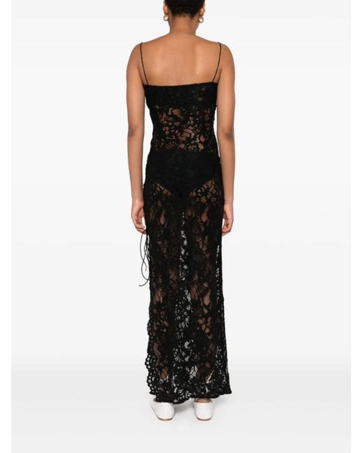 MANURI Black Sallita Lace Dress