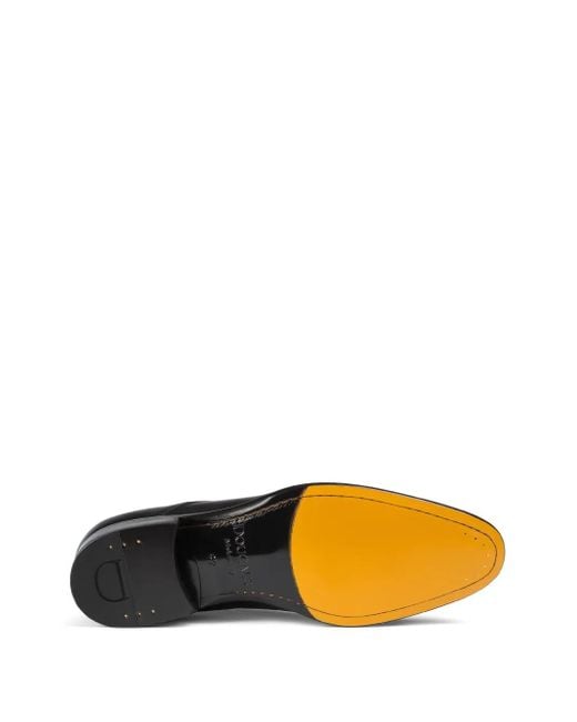 Doucal's Brown Leather Derby Shoes for men