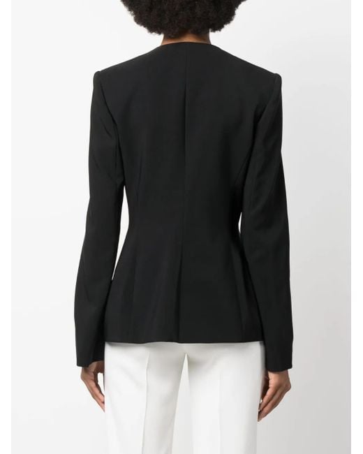 Genny Black Blazer Mit Asymmetrischem Revers