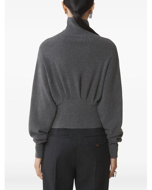 Lanvin Gray Asymmetrical Sweater