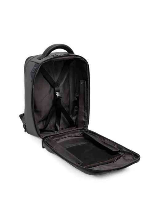 Piquadro Green Logo-Patch Expandable Backpack for men