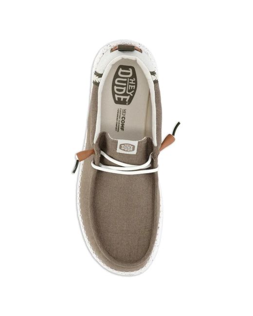 Derby Stringate di HeyDude in Brown da Uomo