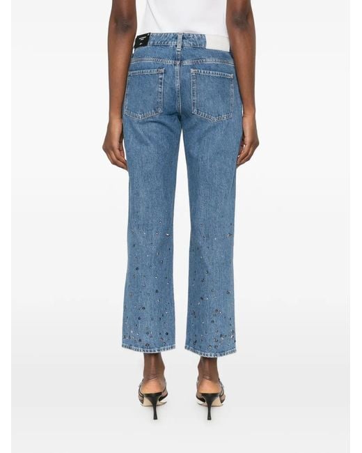 7 For All Mankind Blue Calie Embellished Jeans