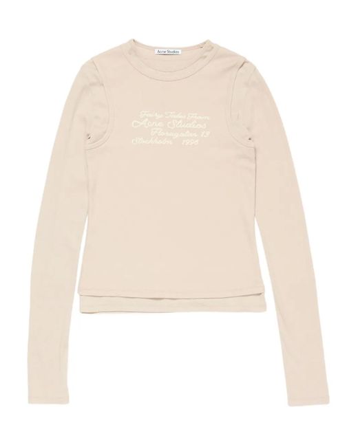 Acne White Layered Cardigan