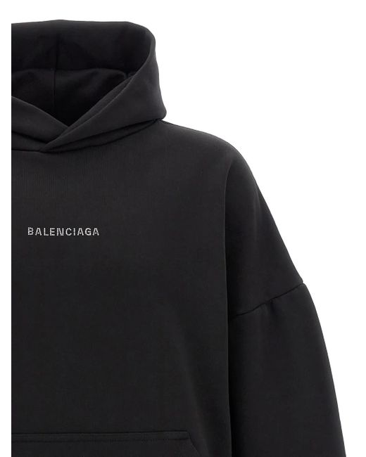 Balenciaga Hoodie Met Logo in het Black
