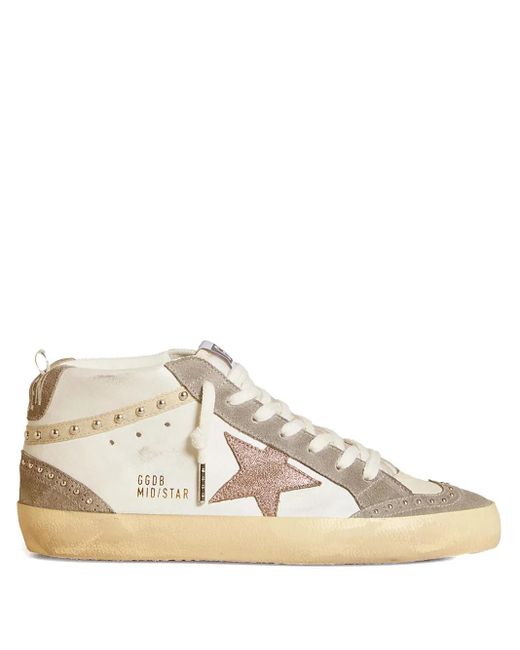 Sneakers Mid Star di Golden Goose Deluxe Brand in Natural