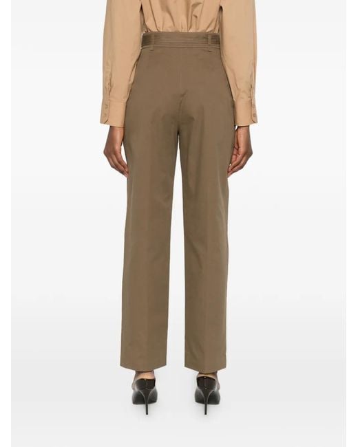 Saint Laurent Green Belted Trousers