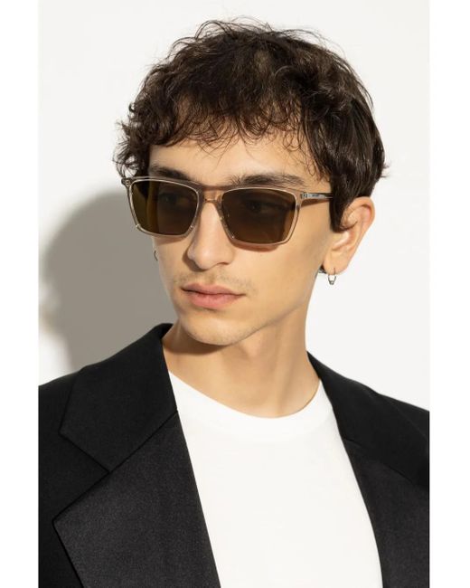 Saint Laurent Natural Sl 668 Rectangle-Frame Sunglasses for men