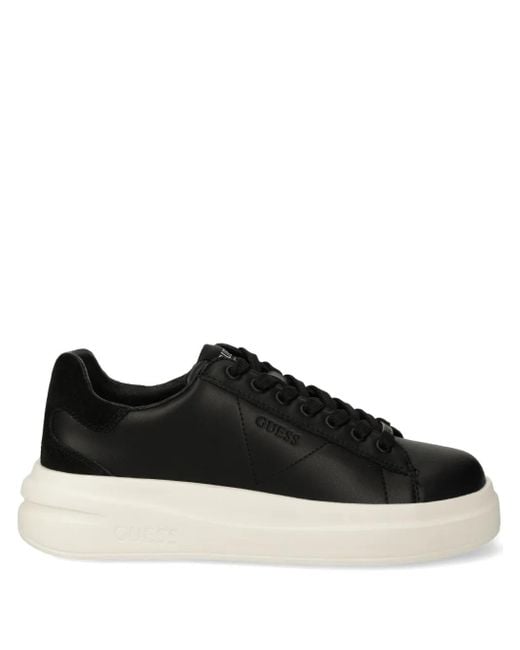 Baskets En Daim À Logo Embossé Guess en coloris Black
