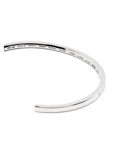Anita Ko White 18Kt Baguette Diamond Cuff Bracelet