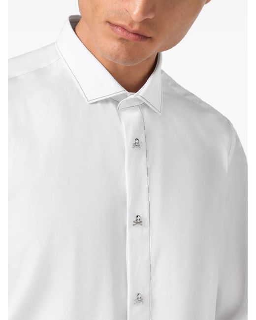 Philipp Plein White Sugar Daddy Shirt for men