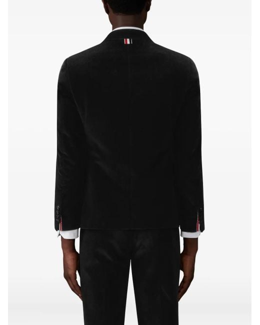 Thom Browne Black Narrow Wale Corduroy Sportcoat for men