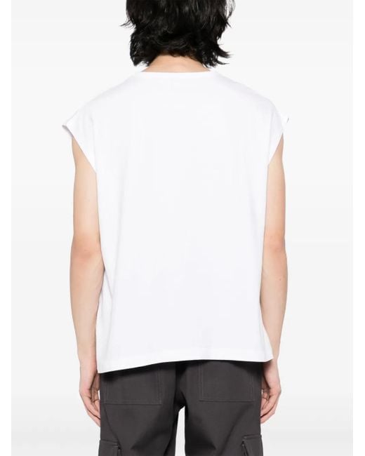 Agolde White Leonard Vest for men