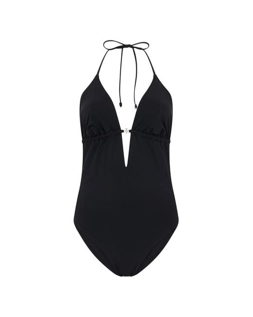 Tory Burch Blue Halterneck Swimsuit