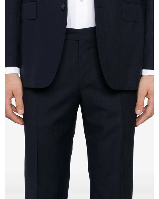 Canali Blue Single-Breasted Suit for men