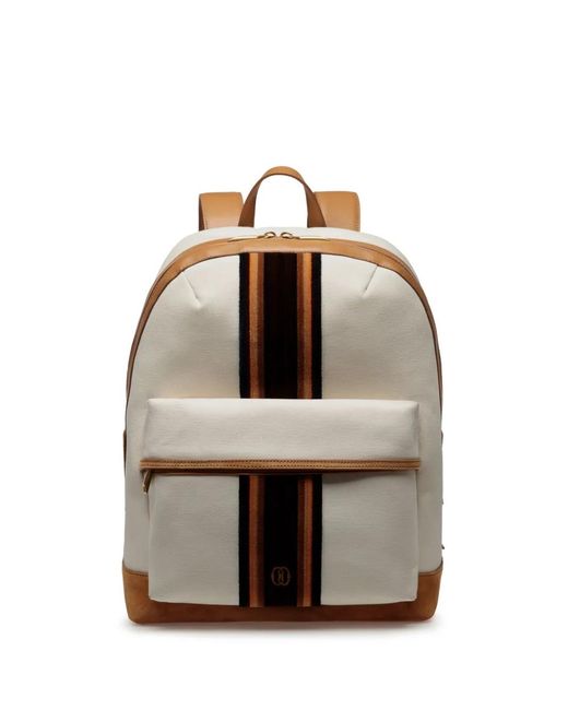 Bally Gare Rucksack mit Streifendetail in Natural für Herren