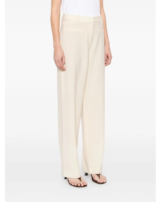 IRO White Cropped Trousers