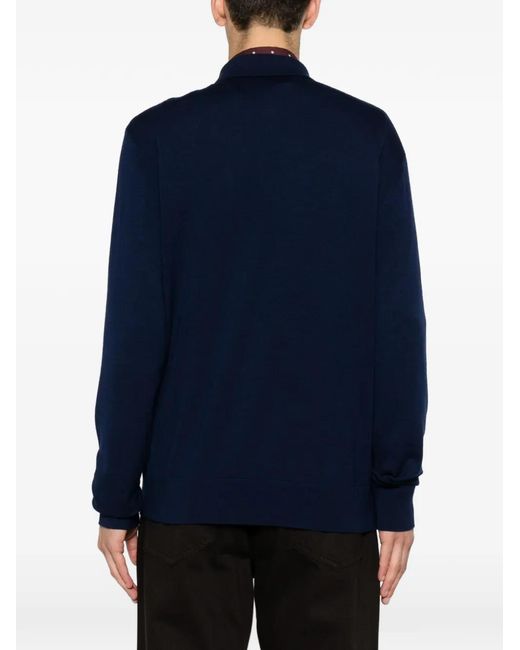 Eleventy Blue Button-Fastening Cardigan for men