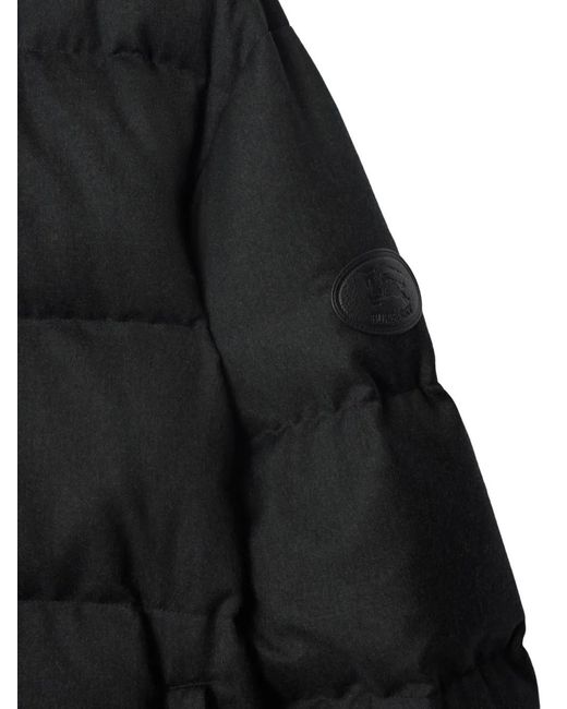 Burberry Black Wool Snowdon Puffer Jacket for men