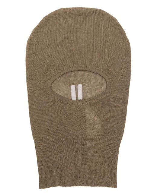 Rick Owens Green Skull Balaclava for men