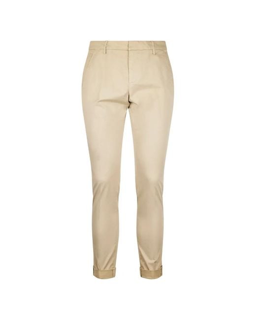 Dondup Natural Pantalon À Ourlet Retroussé for men