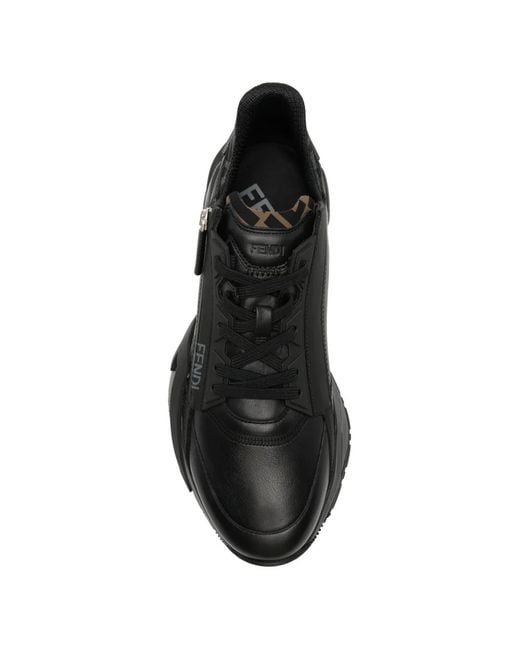 Fendi D2 Flow Sneakers Mit Einsätzen in Black für Herren
