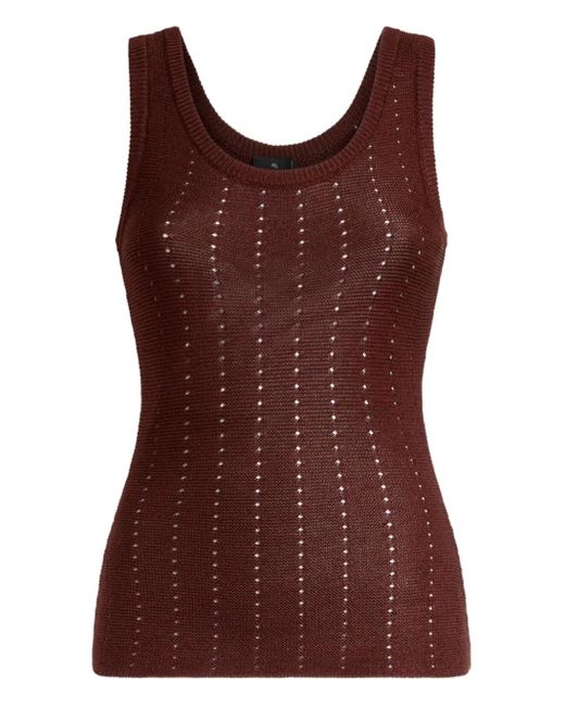 Etro ニットベスト Red