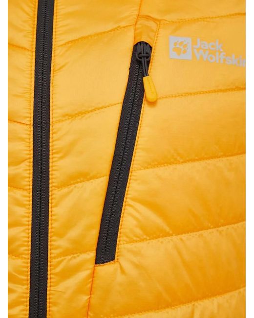 Jack Wolfskin Orange Routeburn Quilted Zip Jacket for men