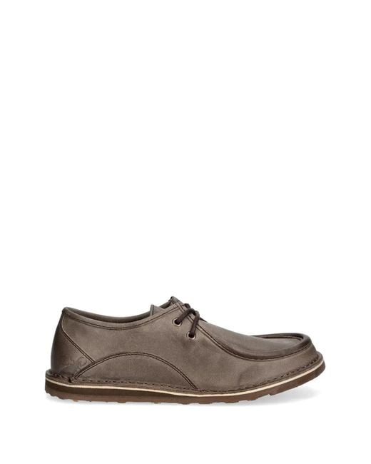 Fly London Brown Moc-Toe Boat Shoes for men