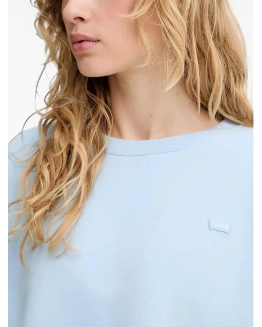 Levi's Blue Logo-Patch Sweater