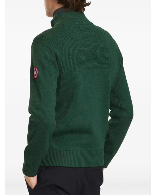 Canada Goose Green Hybridge Bomber Jacket for men