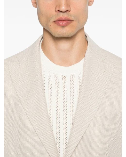 Manuel Ritz White Veste En Laine Boutonnée for men