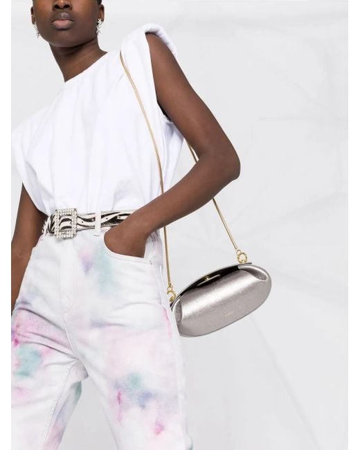 Isabel Marant White Abstract-Print Cropped Trousers