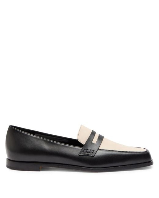 Manolo Blahnik Black Polonoff Loafers