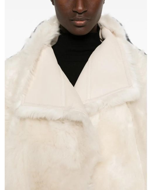 Yves Salomon Natural Shearling Jacket