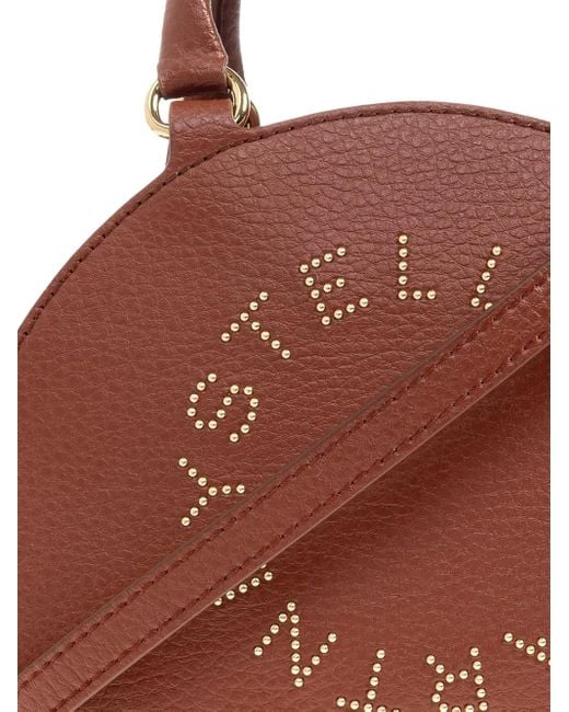 Stella McCartney Brown Handtasche mit Nieten