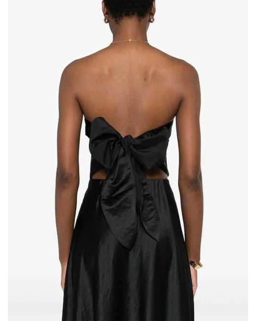 Forte_forte Black Cropped Top