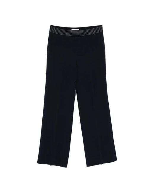 Marina Rinaldi Blue Cady Elasticated Trousers