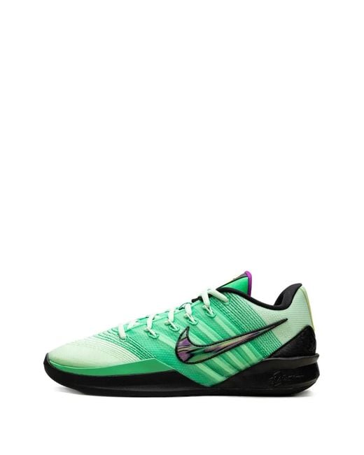 Nike Green Sabrina 3 Gamer Logo-Detailed Sneakers