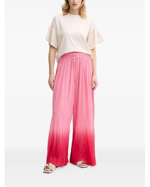 Pinko Pink Drawstring Ombre Trousers